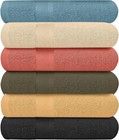 6 Pack Bath Towels Set 27 X 54 Inches 100  Ring Spun Cotton  Super Soft Light   
