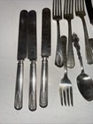 Mixed 2 5 Pound Lot Antique Vintage Silverplate Flatware Tableware Dyi Crafts