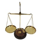 Handmade Brass Weighing Scale   Vintage Balance Tarazu   Apothecary Decor