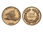1857 Flying Eagle Cent Penny  Sharply Struck Choice Bu   Early Collector Piece 