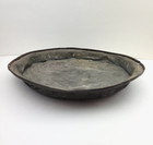9 75  Rare Fur Trade Era Red Brass Pie Plate - Itasca County Minnesota Artifact