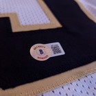 Drew Brees Signed   Inscribed  sb Xliv Mvp  Custom Jersey  white    Beckett Coa