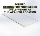 Strong Milsbo Tall Acrylic Replacement Shelf 26 x13 25 x1 4  Thick
