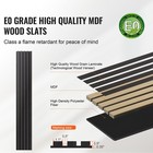 Uimoso 4 Pack Wood Slat Acoustic Panels 7 9 X 94 5 Inch Modern Decor Black Oak