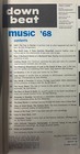 Down Beat Magazine 1968 Jazz  Rock  Blues - John Coltrane Discography No Label