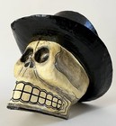 Antonio Joel Garcia Cartoneria Paper Mache Skull Mexican Folk Art Pedro Linares