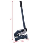 8  Industrial Hand Plate Shear - 1 4  Steel Cut  Solid Steel Frame  Bench Mount