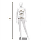 Female Mannequin Egghead Plastic Full Body Dress Form Display