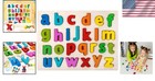 Educational Wooden Alphabet Puzzle For Preschool Kids   Safe Play Learning