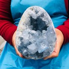 5 32lb Natural Blue Celestite Geode Quartz Crystal Mineral Specimen Healing