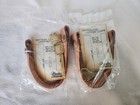 Vintage Tandy Leather Handbag Handles With Brass Square Dees Pair Sealed Nos