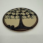 Vintage Tree Hanging Wall Plate Studio Art Pottery E K Heerwagen 1983 Signed