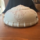 Art Deco Vintage Embossed Pink Flowers Pink Ceiling Light Cover shade - 1930 s