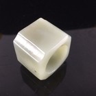 Collection Chinese Antique Vintage Natural Hetian Jade Carved Nice Thumb Ring