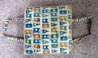 Vintage 1960s Red Head Vinyl Boat Seat Cushion Nautical Flags Vgc