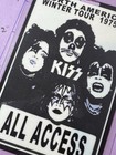 Kiss 75   76 Winter Tour Commemorative All Access Pass laminate   Lanyard