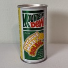 Mountain Dew 70   s Super Sunshine Contest Promo 10 Oz  Button Top Soda Can Canada