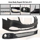 Front Bumper Cover Primed   Bumper Grille Kit For 2011-2020 Dodge Grand Caravan