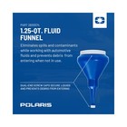 Polaris 1 25 Quart Funnel With Cap  Blue  Mess-free And Controlled Pouring Of