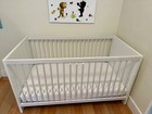 Convertable Baby Bed  extends To Kid Size  With Mattress - Excellent Condition 