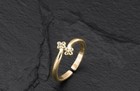 Women s Flower Gold Toe Ring Adjustable Ring 14k Yellow Gold Finish
