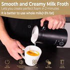 Haushof Electric Milk Frother 4-in-1 Milk Frother And Steamer For Coffe Latte
