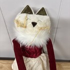 Woof And Poof 2012 Collectible Red Cream Tutu Cat Plush Door Hanger 24   