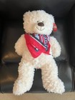 Fiesta Plush Teddy Bear Cuddly Soft Stuffed Animal White Large 22  Great Shape