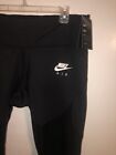 New Nike Air Women s Size 2x Running Black Tight Cropped Pants Ci0315-010
