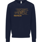 Triathlon Running Swimming Cycling Mens Sweatshirt Jumper