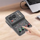 Audio Mixer Usb Dj Sound Mixing Console Amplifier Studio Live Party 2 Channel