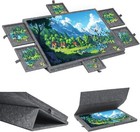 1000 Pieces Portable Jigsaw Puzzle Board With 6 Drawers   Trays Tilting Puzzle