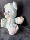 Puffalump Blue Teddy Bear Rattle Vintage Fisher-price 1994 Hearts Lace 9 Inch