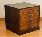 Japanese Wooden Mini Tansu Kohikidashi Chest Drawers H35 7  w35 7  d34 6in Jp