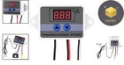 Programmable Digital Thermostat Switch With Waterproof Probe - 10a  120w Power