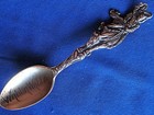 Sterling Antique Figural Cowboy Bronc Buster Etched Bowl Walla Walla    Wa Spoon