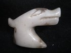 Ancient Chinese10 20g Song Dynasty Celadon Jade Creature Head 900-1200 Ad