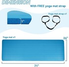 Thick Gym Exercise Mat Yoga Mat Pilates Workout Pad Non Slip Home Class Fitness