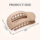 4pcs Flat Hair Clips Matte Alligator Large Hair Claw Clips Thick Thin Hair Stron