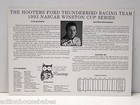 Lot Of 10 Hooters Ford Thunderbird Racing Team 1993 Nascar Alan Kulwicki Card 