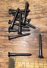  8 X 1-1 2    Wood Screws Flat Head Slotted Steel Black Oxide 20 Pk Free Shipping