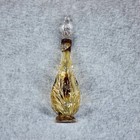 Vintage Lucien Lelong Cachet Perfume Bottle Flame Swirl Art Glass France