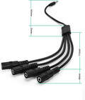 3 5mm Headphone Splitter Cable 1 8 Inch Aux Stereo Jack Audio 1 Male To 2 3 4