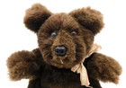Vintage 13  Jointed Brown Teddy Bear Plush Poseable Classic Stuffed Animal