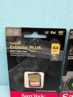 Sandisk Extreme Plus 64gb Sdxc Uhs-i Card 170mb s Sdsdxw2-064g-ancin Lot Of 2