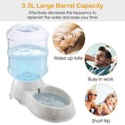 Self Dispensing Pet Dog Cat Food Feeder Waterer Dispenser Gravity Auto Dish Bowl