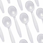 Heavy Duty Plastic Soup Spoons Bulk Pack For Catering   Restaurant By Avant Grub