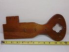 Vintage Mid Century Key Shaped Wood Key Holder Wall Hanging Rack 