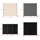 Room Divider 1 3 Panel Fabric Room Screen For Office Bedroom Beige black grey
