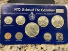 1970 Bahamas Uncirculated Specimen 9 Coin Set - Struck By Franklin Mint - Nice  